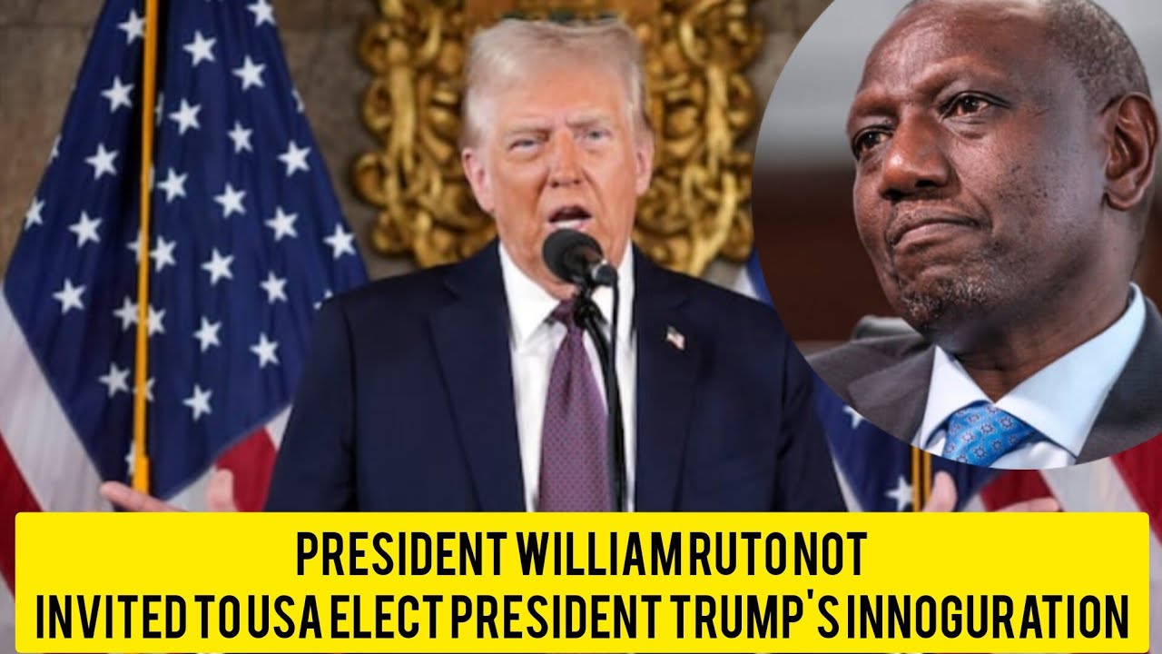 why president william Ruto wasn't invited for USA president Donald ...