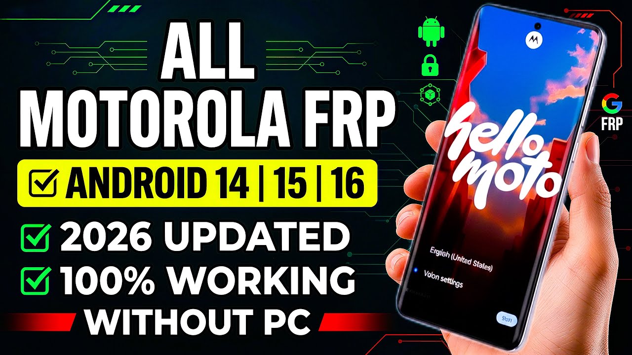 👉 2026 NEW Motorola FRP Bypass  🤯| Android 13–16 | No PC | Moto Google Account Unlock