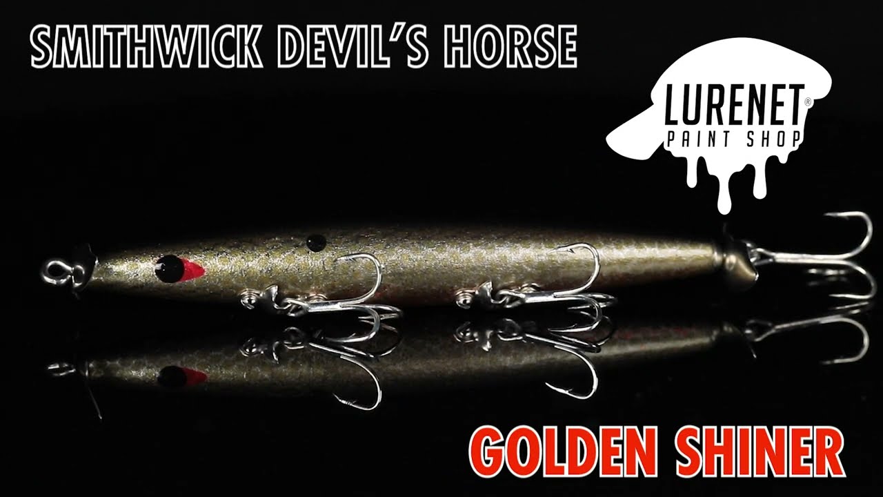 Smithwick Devil's Horse Golden Shiner - Lurenet Paint Shop (Custom Lures)