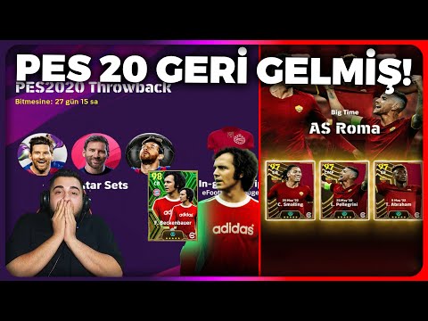 PES 20 GERİ GELMİŞ! ÇOK DUYGULANDIM! BECKENBAUER ve ROMA PAKETİ GELMİŞ! eFootball Mobile 2024