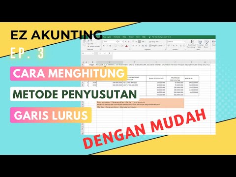 Ep. 3 Cara Menghitung Metode Penyusutan Garis Lurus Dengan Mudah!! Tutorial Akuntansi Dasar