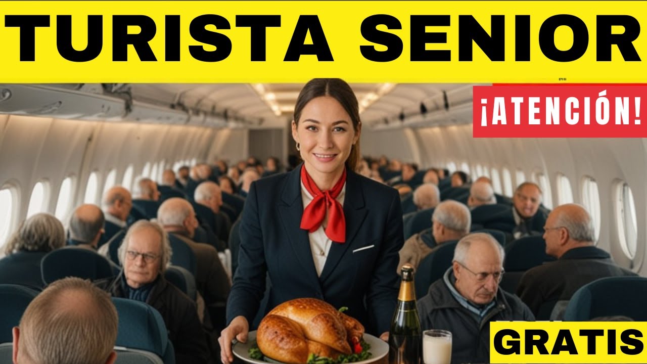 ¡15 cosas GRATIS que los mayores de 60 pueden pedir en un vuelo y no te lo cuentan!