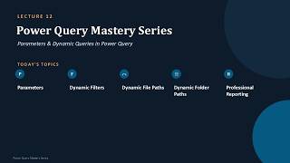 PQ012 | Excel Power Query Tutorial | Parameters & Dynamic Queries (Professional Guide) | #excelsteps