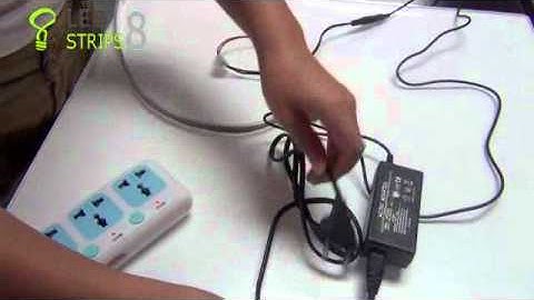 How to Wire Plug in Transformer to LED Strip Instruction Video