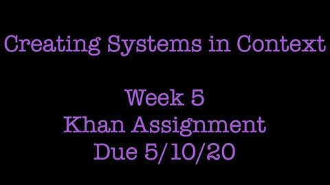 Creating Systems in Context - DLP Week 5