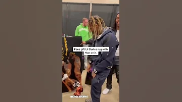 A FAN GIFTS LIL DURK A RUG WITH KING VON ON IT Shorts 