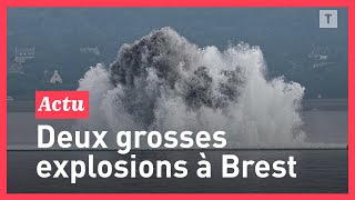 L'explosion de deux mines entraîne un séisme de magnitude 2,6 en rade de Brest