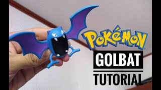 Como hacer a Golbat Pokémon porcelana fría / How to make Golbat whit cold porcelain tutorial