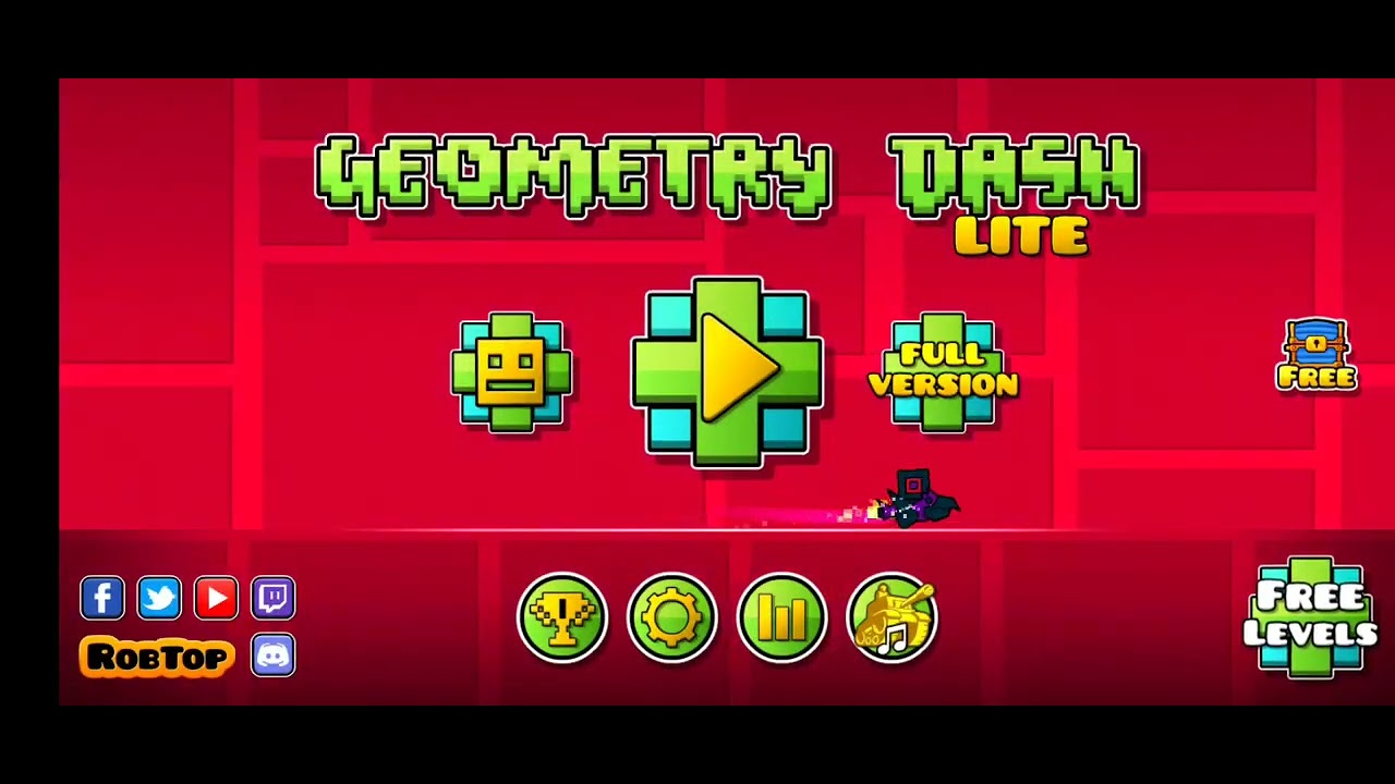Playing geometry dash Lite part 1 - YouTube