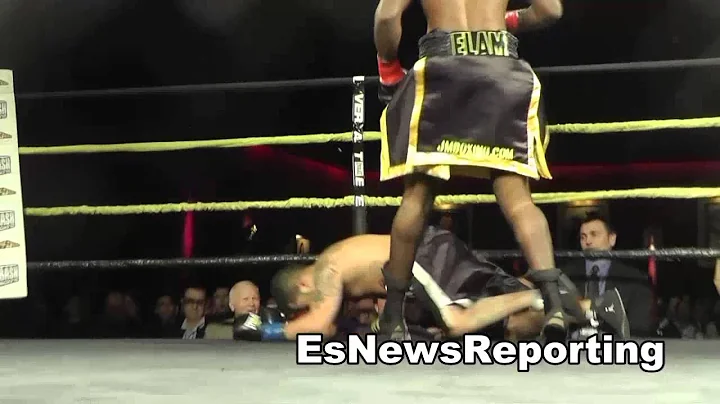 deon elam vs michael glenn KO win Full fight EsNew...