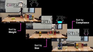 Autonomous Gripping and Sorting (by Weight / Size / Compliance)