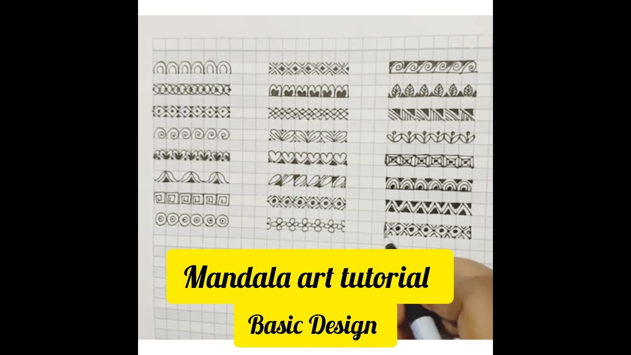 Mandala Art Basic Design tutorial | Easy Drawing| for beginners - YouTube