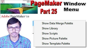 pagemaker 7.0 Part 25 I Show Libray,Show Scripts,Show Picture Palette,Show Template Patette,Hindi