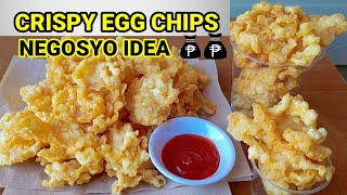 EGG CHICHARON | CRISPY EGG CHIPS Street Food 🍝| NEGOSYONG PATOK | Tipid Sarap! Kids Will Love it!