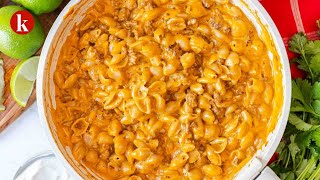 One Pot Velveeta Taco Mac and Cheese