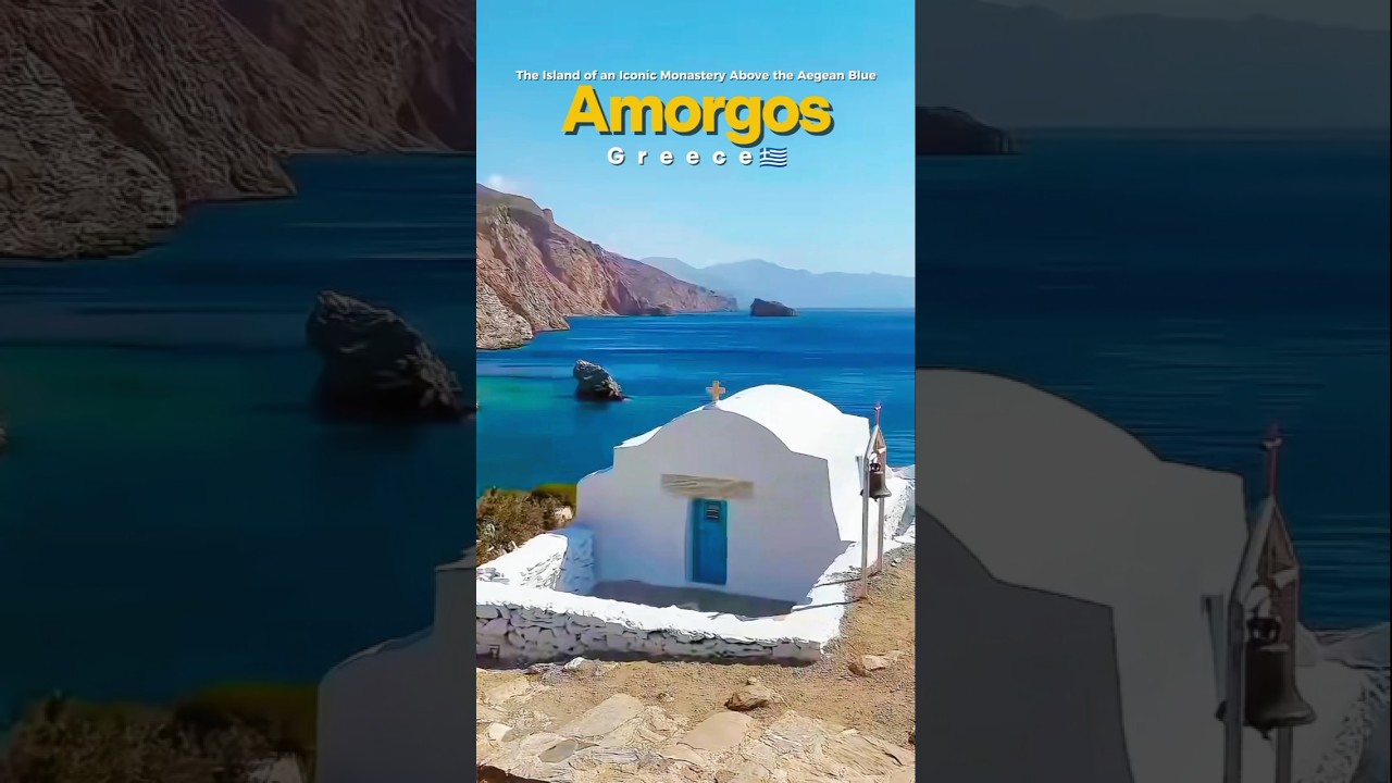 🇬🇷 Amorgos, Greece | The Island of an Iconic Monastery Above the Aegean Blue