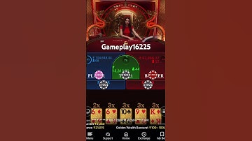 Thumbnail of Lucky Pair of 9’S Golden baccarat #casino #baccarat #1xbet #money #lucky #winning #multiplier #pair