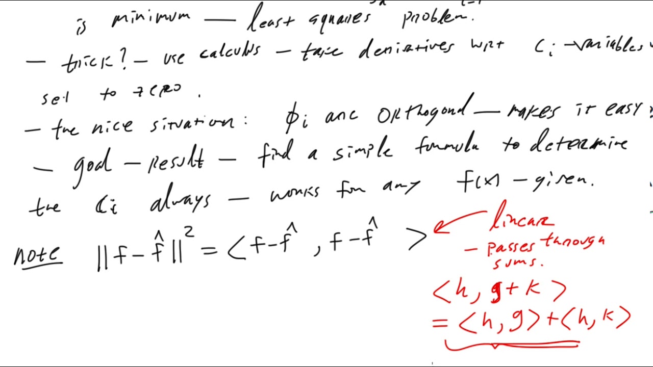 Least squares function approximation youtube