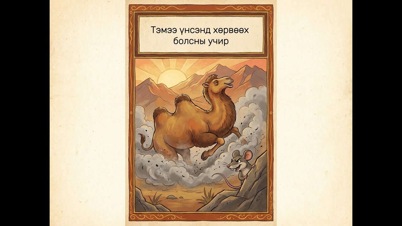 Тэмээ үнсэнд хөрвөөх болсны учир - YouTube