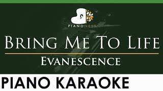 Evanescence - Bring Me To Life - LOWER Key (Piano Karaoke Instrumental)