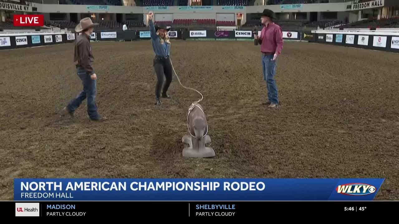 The rodeo brings back calf roping to Freedom Hall - YouTube