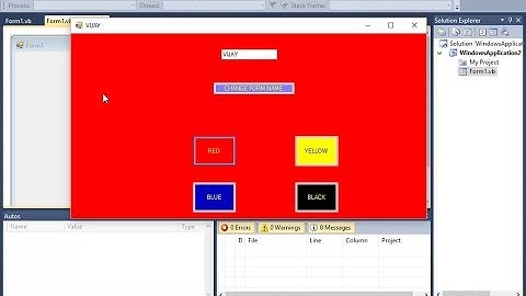 How to Make a Simple Visual Basic Program