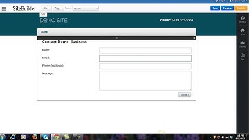 Adding a Contact Form to Your Site with Site Builder