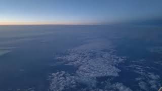 9 minut z letadla po západu slunce / 9 minutes of flight footage after the sunset
