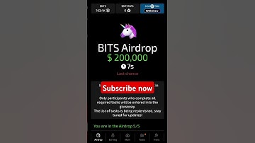 How to show bits airdrop 💲#crypto #shorts