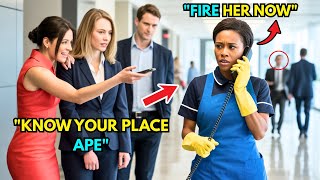 Full White Manager Humiliated the Black Cleaning Lady — Froze When She Fired Their Boss Instantly! News
