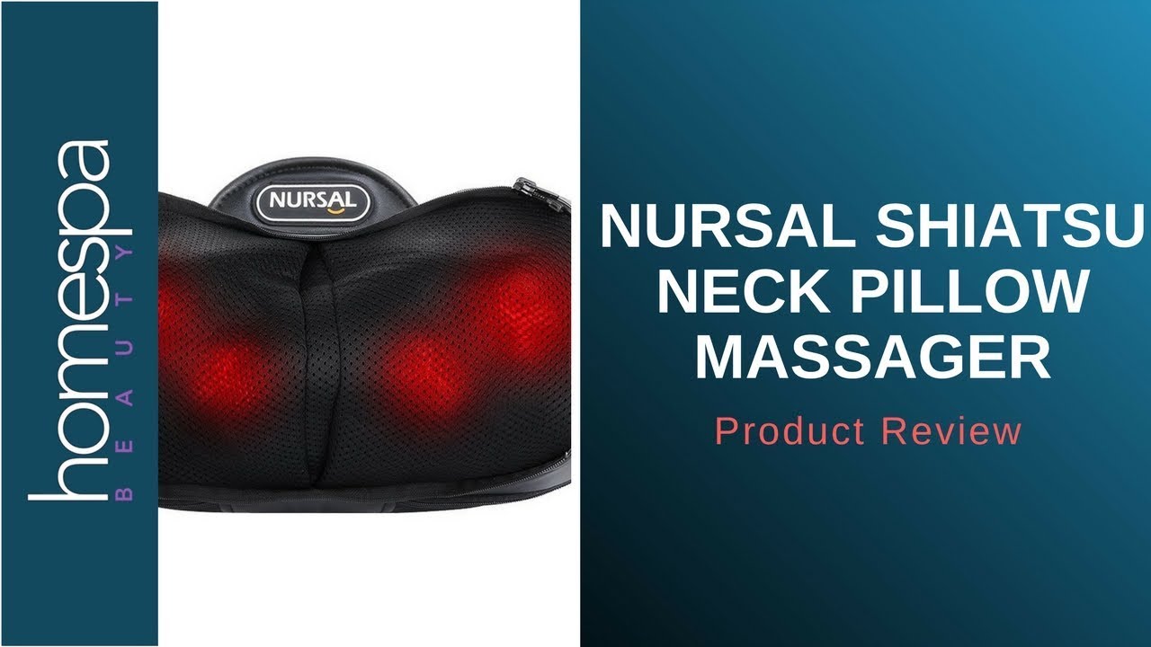 nursal shiatsu neck pillow massager