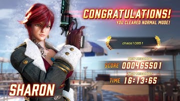 Fighting EX Layer - Sharon Arcade Mode Playthrough