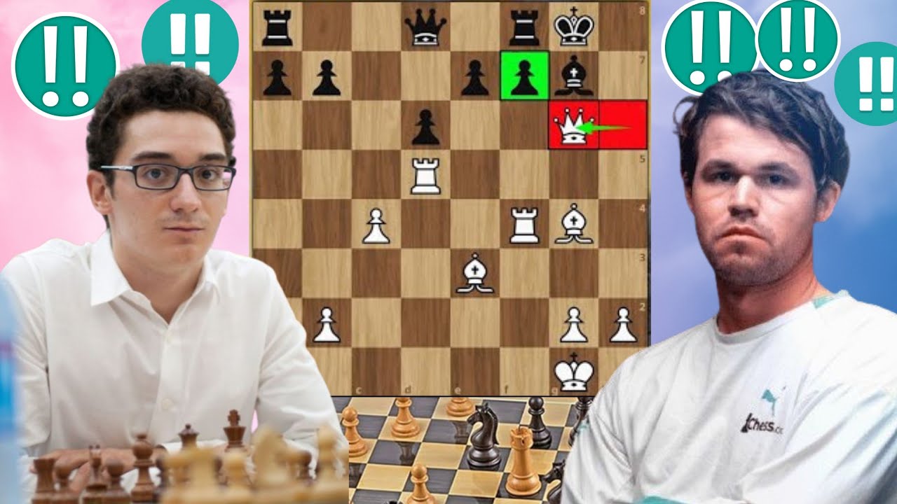 Genius Chess Game:48 By Magnus Carlsen vs Fabiano Caruana - YouTube