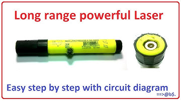 How to make long range powerful laser easy at home - step by step