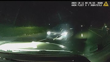 RAW:Dash camera video captures head-on crash with officer’s vehicle