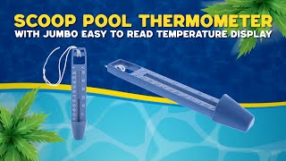 U.s. Pool Supply Scoop Pool Thermometer With Jumbo Easy To Read Temperature Display