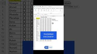 Excel’de Checkbox Kullanımı #shorts