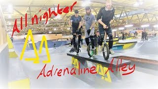 All night unicycle at Adrenaline Alley in Corby