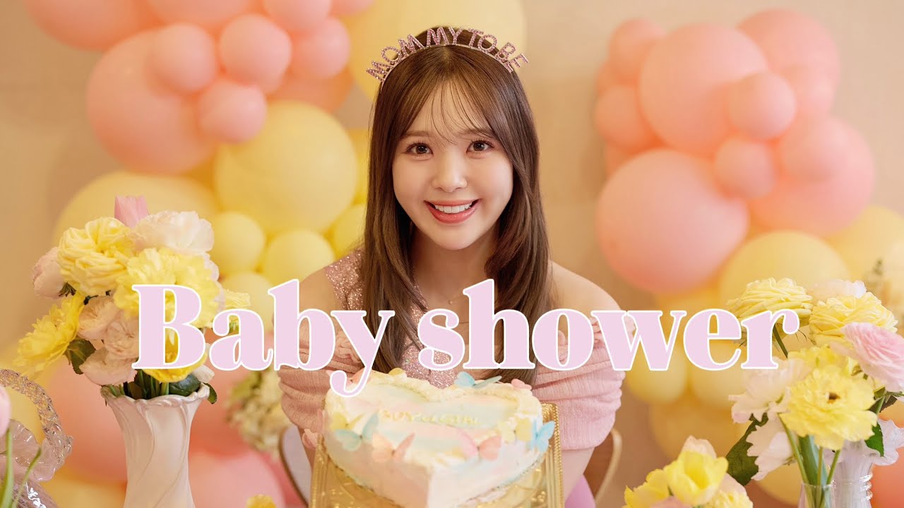 Baby shower👶🌷】My friend threw a baby shower for me🎀✨ - YouTube