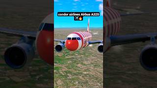 Condor Airlines A320 Low Flyover at Frankfurt Airport ✈️🔥 #shorts #aviation