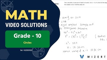Maths Circles word problems for Grade 10 - Set 1622033522