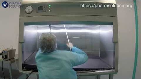 HEPA filter integrity testing in the laminar flow unit