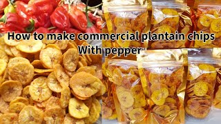 How to make plantain chips with pepper | pepper plantain chips 