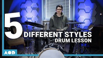 Modify A Simple Rock Groove To Fit 5 Different Styles | Drum Lesson With Chris Hoffmann