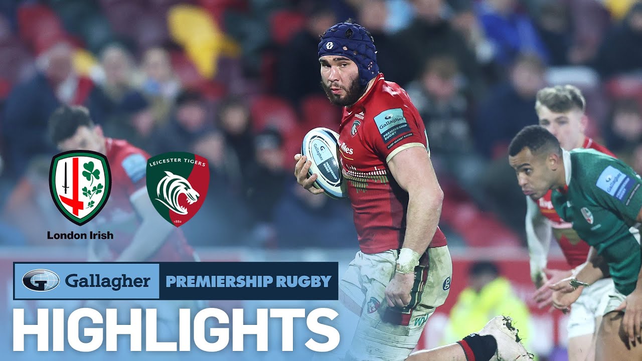 London Irish v Leicester Tigers, Premiership Rugby 2022/23 Ultimate Rugby Players, News, Fixtures and Live Results
