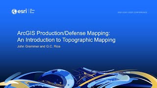 ArcGIS Production/Defense Mapping: An Introduction to Topographic Mapping