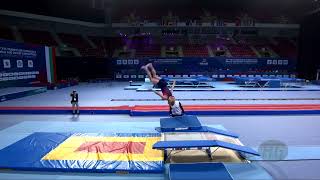 FROST Marshall (GBR) M - 2022 Trampoline Worlds, Sofia (BUL) - Q Double Mini Exercise 2