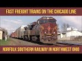 Fast Freight Trains on Norfolk Southern's Chicago Line