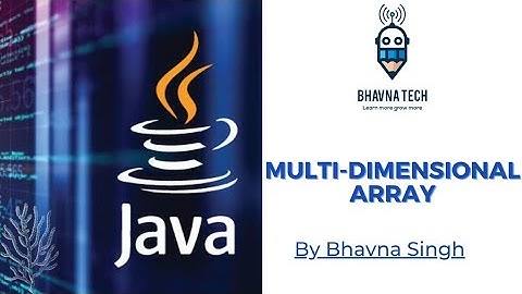 Multidimensional Array | 2D Array |MD Array in Java ( Hindi)