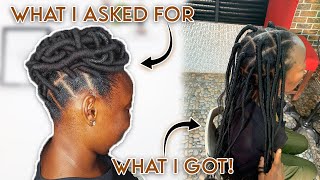 I asked for AFRICAN THREADING ON 4C NATURAL HAIR, SEE WHAT I GOT!